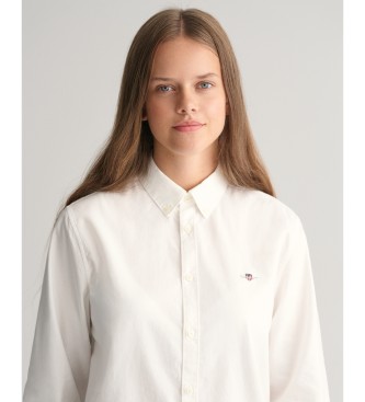 Gant Camisa Oxford Shield Teens blanco
