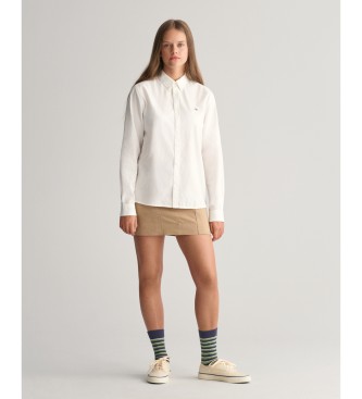 Gant Camicia bianca per adolescenti con scudo Oxford