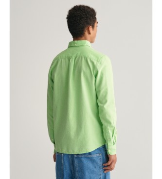 Gant Camisa Oxford Shield verde