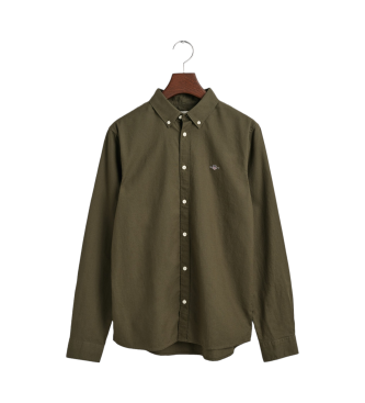 Gant Camisa Oxford Shield Teens verde