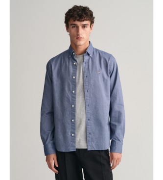 Gant Camicia Oxford blu slim fit