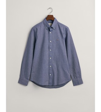 Gant Camisa Oxford de corte justo azul