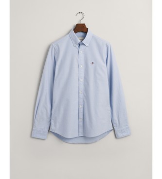 Gant Koszula Slim Fit Oxford niebieska