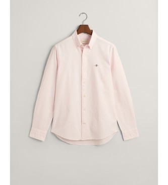 Gant Camisa Oxford Slim Fit cor-de-rosa