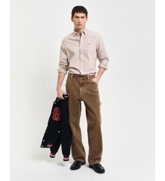 Gant Slim Fit Oxford-skjorte beige