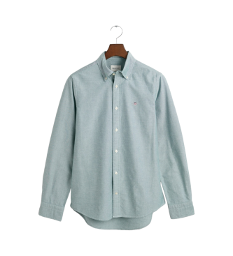 Gant Camisa Oxford de corte justo turquesa