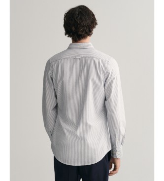 Gant Camisa oxford de corte justo com riscas finas azuis