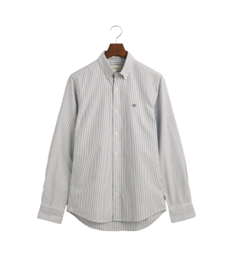 Gant Camisa oxford de corte justo com riscas finas azuis