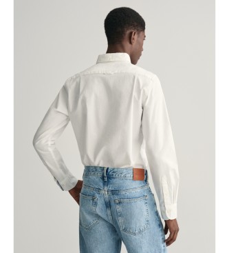 Gant Camicia Oxford slim fit elasticizzata bianca