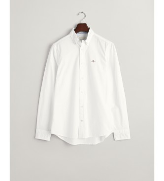 Gant Camisa Oxford Slim Fit elstica blanco