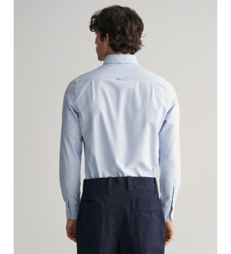 Gant Camisa Slim Fit Stretch Oxford azul