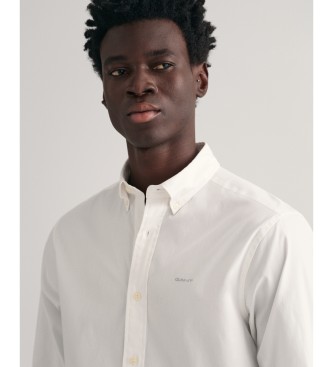 Gant Pinpoint Oxford Regular Fit Overhemd wit