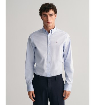 Gant Pinpoint Regular Fit Oxford-skjorte bl