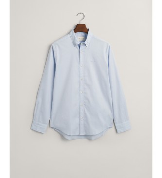 Gant Pinpoint Regular Fit Oxford Overhemd blauw