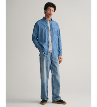 Gant Hemd Regular Fit blau