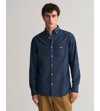 Gant Camisa Regular Fit navy