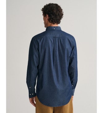 Gant Camisa Regular Fit navy