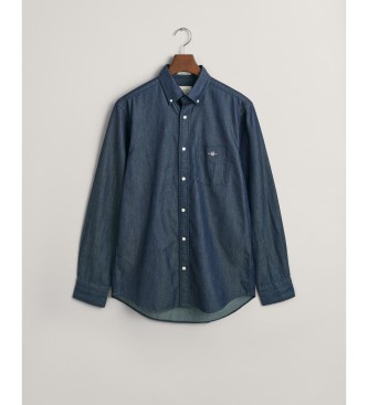 Gant Camisa Regular Fit navy