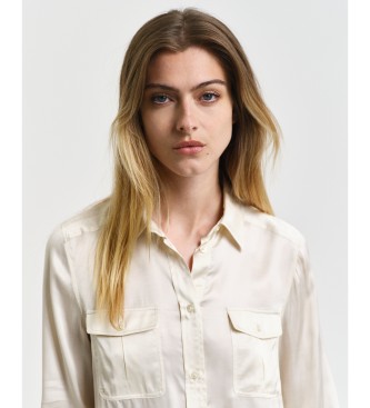 Gant Regular Fit Shirt With Pocket white