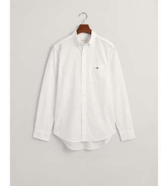 Gant Camisa Regular Fit de algodn y lino blanco