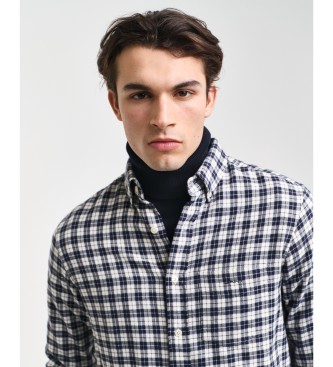 Gant Regular Fit flannel ternet skjorte bl