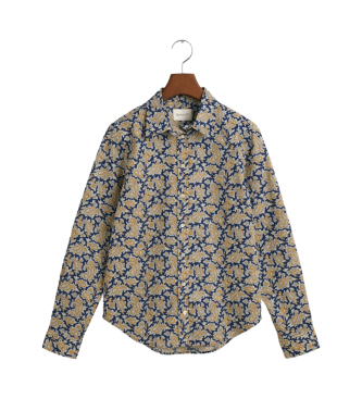 Gant Regular Fit Paisley Baumwollgaze-Hemd mehrfarbig