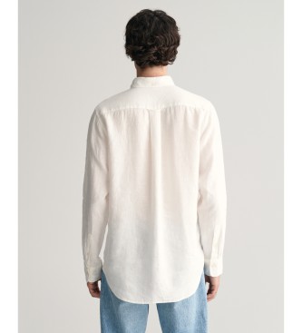 Gant White linen regular fit shirt