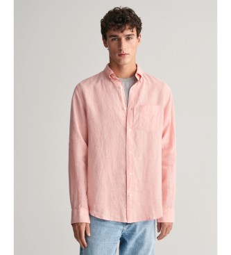Gant Chemise en lin  coupe rgulire rose