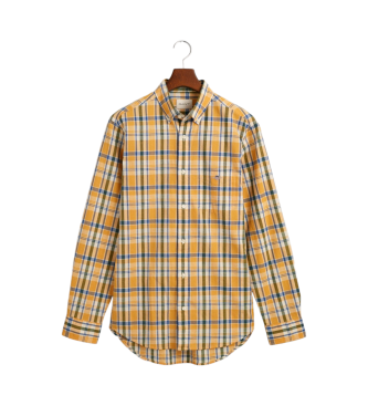 Gant Kariertes Hemd Regular Fit gelb