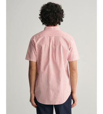 Gant Camicia in lino a righe rosa dalla vestibilit regolare