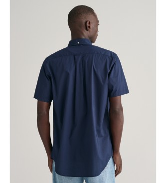 Gant Camicia a maniche corte dalla vestibilit regolare in popeline blu scuro
