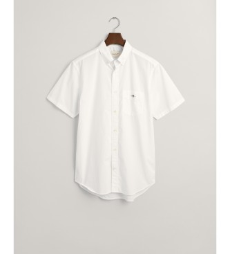 Gant Camicia Regular Fit in Popeline Bianco