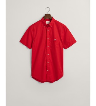 Gant Regular Fit Hemd aus roter Popeline
