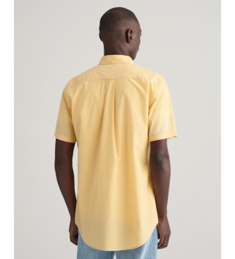 Gant Koszula o regularnym kroju z żółtej popeliny