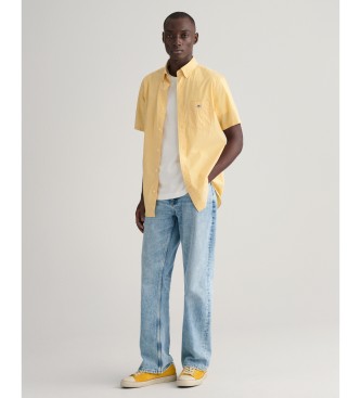 Gant Regular Fit shirt in yellow poplin
