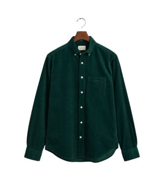 Gant Camicia in velluto a coste verde vestibilit regolare