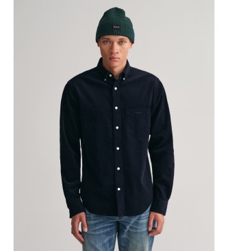 Gant Camisa Regular Fit de pana marino