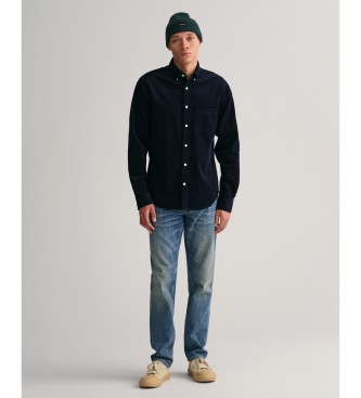 Gant Camisa Regular Fit de pana marino