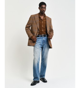 Gant Regular Fit Bruin Corduroy Overhemd