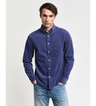 Gant Regular Fit navy corduroy overhemd