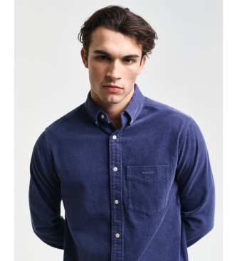 Gant Regular Fit navy skjorte i fljl