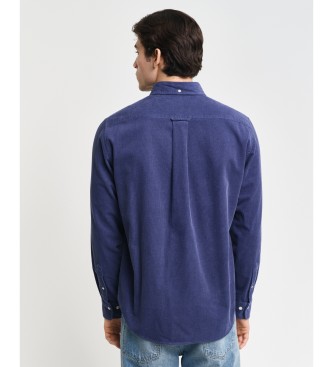 Gant Regular Fit navy skjorte i fljl