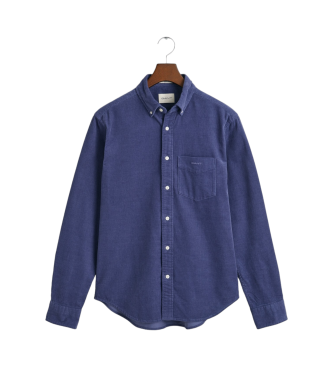 Gant Camisa Regular Fit de pana marino