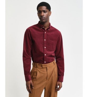 Gant Burgundy corduroy Regular Fit Shirt