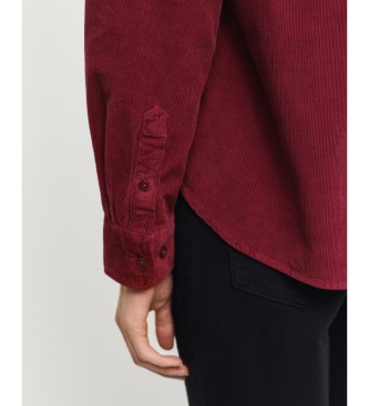 Gant Regular Fit-skjorta i maroon manchester