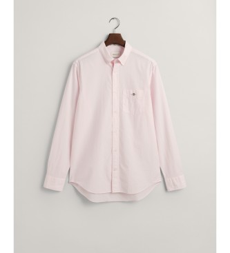 Gant Różowa koszula popelinowa o regularnym kroju
