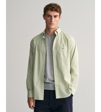 Gant Camicia in popeline verde vestibilit regolare