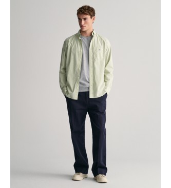 Gant Regular Fit Poplin Overhemd groen