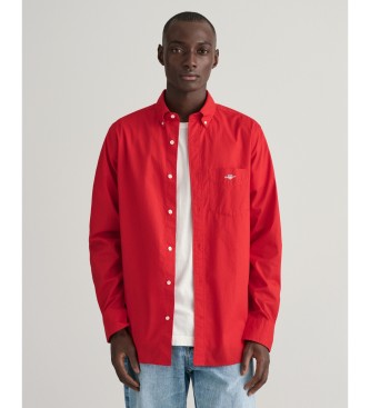 Gant Camicia in popeline rosso dalla vestibilit regolare