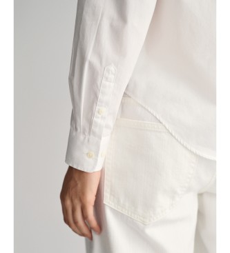 Gant Skjorta Regular Fit poplin vit